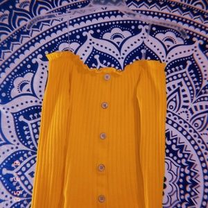 Yellow off the shoulder top